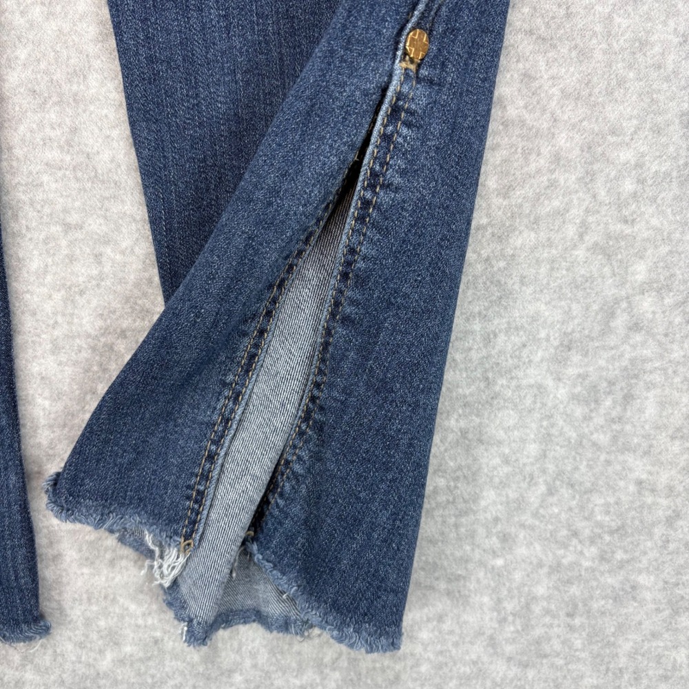 Liverpool Los Angeles The Crop Jeans Womens 0/25 Blue Raw‎ Hem Stretch Denim - Picture 4 of 13